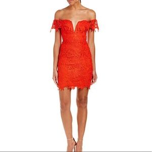 ASTR the Label Sheath Dress in red org